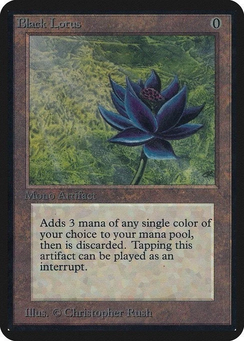 Magic: The Gathering Alpha Black Lotus, iconische Power Nine kaart