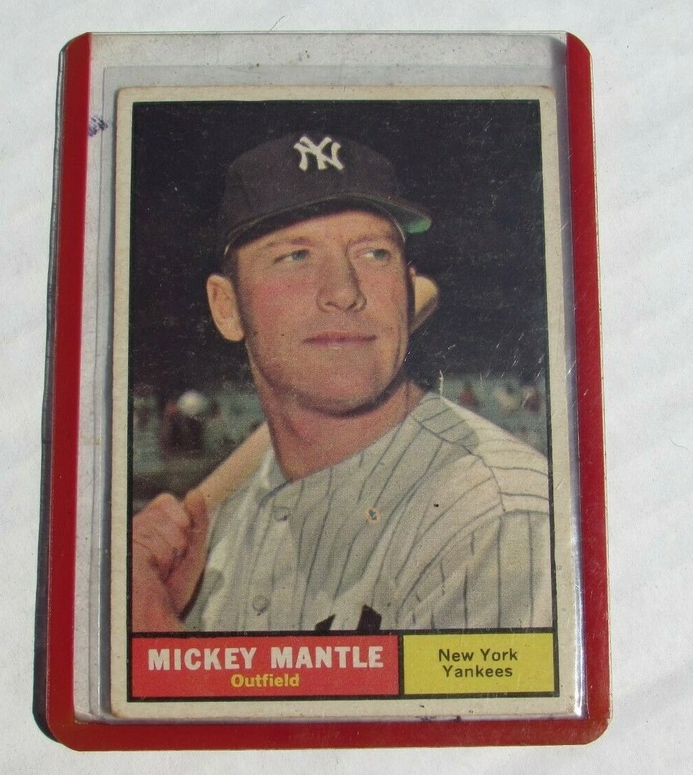 PSA 10 1961 Topps Mickey Mantle New York Yankees sportscard
